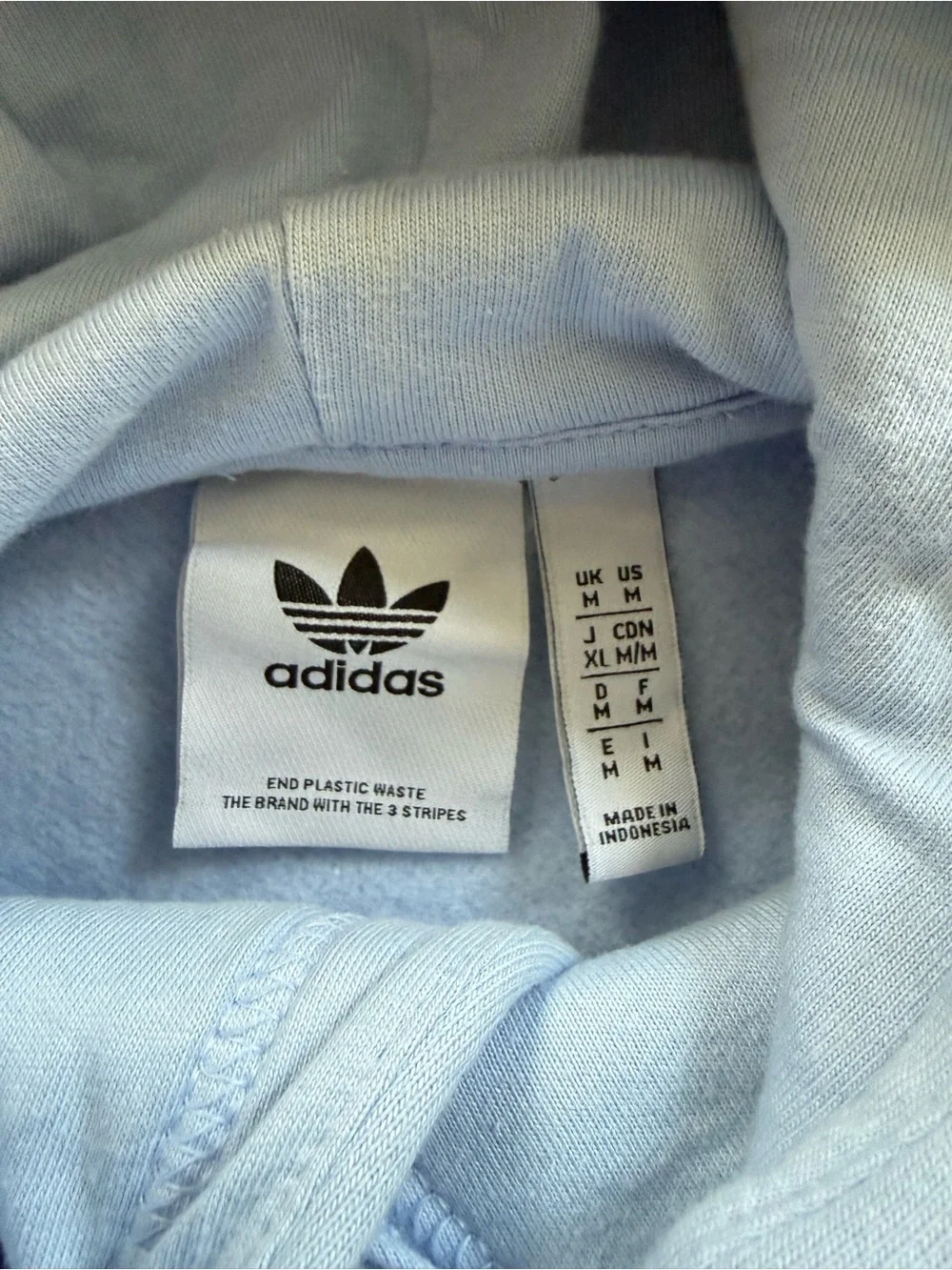 Adidas Originals Trefoil Essentials Blue Dawn Hoodie Men’s Medium